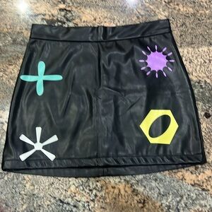 Finesse Black Skirt with Pink and Yellow Accents